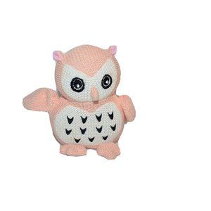 Peacock Alley Owl Knit Knitted Toy Soft Plush Baby Owlet Lovey 6"